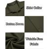 imageCOOFANDY Mens Casual Button Down Shirt Wrinkle Free Shirts Long Sleeve Dress ShirtArmy Green