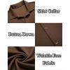 imageCOOFANDY Mens Casual Button Down Shirt Wrinkle Free Shirts Long Sleeve Dress ShirtBrown