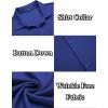 imageCOOFANDY Mens Casual Button Down Shirt Wrinkle Free Shirts Long Sleeve Dress ShirtClassic Blue