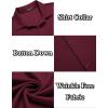 imageCOOFANDY Mens Casual Button Down Shirt Wrinkle Free Shirts Long Sleeve Dress ShirtDark Red