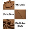 imageCOOFANDY Mens Casual Button Down Shirt Wrinkle Free Shirts Long Sleeve Dress ShirtLight Brown