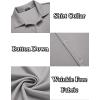 imageCOOFANDY Mens Casual Button Down Shirt Wrinkle Free Shirts Long Sleeve Dress ShirtLight Gray