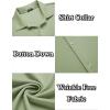 imageCOOFANDY Mens Casual Button Down Shirt Wrinkle Free Shirts Long Sleeve Dress ShirtLight Green