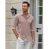 imageCOOFANDY Mens Casual Button Down Shirt Wrinkle Free Shirts Long Sleeve Dress ShirtMauve