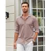 imageCOOFANDY Mens Casual Button Down Shirt Wrinkle Free Shirts Long Sleeve Dress ShirtMauve