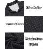 imageCOOFANDY Mens Casual Button Down Shirt Wrinkle Free Shirts Long Sleeve Dress ShirtWhite Spots Black