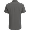 imageCOOFANDY Mens Cuban Guayabera Shirt Short Sleeve Button Down Shirts Casual Summer Beach Linen ShirtsDark Grey