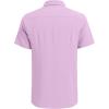 imageCOOFANDY Mens Cuban Guayabera Shirt Short Sleeve Button Down Shirts Casual Summer Beach Linen ShirtsLight Purple