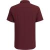 imageCOOFANDY Mens Cuban Guayabera Shirt Short Sleeve Button Down Shirts Casual Summer Beach Linen ShirtsWine Red