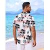 imageCOOFANDY Mens Hawaiian Shirt Short Sleeve Button Down Shirts Tropical Floral Summer Beach ShirtsPink  Tropical Vitality