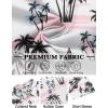 imageCOOFANDY Mens Hawaiian Shirt Short Sleeve Button Down Shirts Tropical Floral Summer Beach ShirtsPink  Tropical Vitality