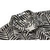 imageCOOFANDY Mens Hawaiian Shirts Short Sleeve Button Down Aloha Shirt Casual Beach ClothesBeige Black Leaves