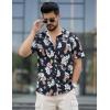 imageCOOFANDY Mens Hawaiian Shirts Short Sleeve Button Down Aloha Shirt Casual Beach ClothesBlack Guitar