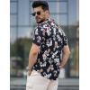 imageCOOFANDY Mens Hawaiian Shirts Short Sleeve Button Down Aloha Shirt Casual Beach ClothesBlack Guitar