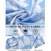imageCOOFANDY Mens Hawaiian Shirts Short Sleeve Button Down Aloha Shirt Casual Beach ClothesBlue White Flower