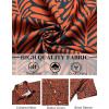 imageCOOFANDY Mens Hawaiian Shirts Short Sleeve Button Down Aloha Shirt Casual Beach ClothesDark Blue Orange Leaves