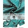 imageCOOFANDY Mens Hawaiian Shirts Short Sleeve Button Down Aloha Shirt Casual Beach ClothesGreen