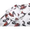 imageCOOFANDY Mens Hawaiian Shirts Short Sleeve Button Down Aloha Shirt Casual Beach ClothesPassionate Racing