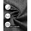 imageCOOFANDY Mens Linen Shirts Short Sleeve Casual Shirts Button Down Shirt for Men Beach Summer Wedding ShirtDark Grey