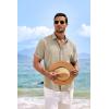 imageCOOFANDY Mens Linen Shirts Short Sleeve Casual Shirts Button Down Shirt for Men Beach Summer Wedding ShirtKhaki