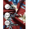 imageCOOFANDY Mens Linen Shirts Short Sleeve Casual Shirts Button Down Shirt for Men Beach Summer Wedding ShirtPhuket Sunset