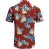 imageCOOFANDY Mens Linen Shirts Short Sleeve Casual Shirts Button Down Shirt for Men Beach Summer Wedding ShirtPhuket Sunset