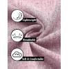 imageCOOFANDY Mens Linen Shirts Short Sleeve Casual Shirts Button Down Shirt for Men Beach Summer Wedding ShirtPink