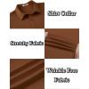 imageCOOFANDY Mens Long Sleeve Wrinkle Free Shirts Button Down Casual Stretch Dress ShirtBrown