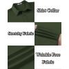 imageCOOFANDY Mens Long Sleeve Wrinkle Free Shirts Button Down Casual Stretch Dress ShirtDark Army Green