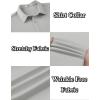 imageCOOFANDY Mens Long Sleeve Wrinkle Free Shirts Button Down Casual Stretch Dress ShirtLight Gray