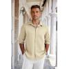 imageCOOFANDY Mens Long Sleeve Wrinkle Free Shirts Button Down Casual Stretch Dress ShirtMoon Gray