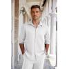 imageCOOFANDY Mens Long Sleeve Wrinkle Free Shirts Button Down Casual Stretch Dress ShirtWhite