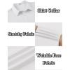 imageCOOFANDY Mens Long Sleeve Wrinkle Free Shirts Button Down Casual Stretch Dress ShirtWhite