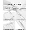 imageCOOFANDY Mens Summer Beach Outfits 2 Piece Short Sleeve Shirts and Shorts Vacation Texture Linen Sets for MenA White