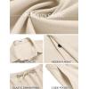 imageCOOFANDY Mens Summer Beach Outfits 2 Piece Short Sleeve Shirts and Shorts Vacation Texture Linen Sets for MenBeige
