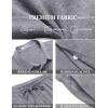 imageCOOFANDY Mens Summer Beach Outfits 2 Piece Short Sleeve Shirts and Shorts Vacation Texture Linen Sets for MenDark Blue Grey