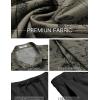 imageCOOFANDY Mens Summer Beach Outfits 2 Piece Short Sleeve Shirts and Shorts Vacation Texture Linen Sets for MenGrey Green