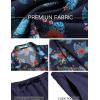 imageCOOFANDY Mens Summer Beach Outfits 2 Piece Short Sleeve Shirts and Shorts Vacation Texture Linen Sets for MenNavy  Floral