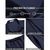 imageCOOFANDY Mens Summer Beach Outfits 2 Piece Short Sleeve Shirts and Shorts Vacation Texture Linen Sets for MenNavy Blue