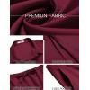 imageCOOFANDY Mens Summer Beach Outfits 2 Piece Short Sleeve Shirts and Shorts Vacation Texture Linen Sets for MenWine Red