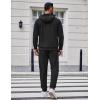 imageCOOFANDY Mens Tracksuit 2 Piece Set Hoodie Sweatsuits Athletic Jogging Suits Casual Sports Outfits01black