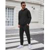 imageCOOFANDY Mens Tracksuit 2 Piece Set Hoodie Sweatsuits Athletic Jogging Suits Casual Sports Outfits01black