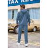 imageCOOFANDY Mens Tracksuit 2 Piece Set Hoodie Sweatsuits Athletic Jogging Suits Casual Sports OutfitsBluegray