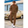 imageCOOFANDY Mens Tracksuit 2 Piece Set Hoodie Sweatsuits Athletic Jogging Suits Casual Sports OutfitsBrown