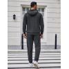 imageCOOFANDY Mens Tracksuit 2 Piece Set Hoodie Sweatsuits Athletic Jogging Suits Casual Sports OutfitsDark Grey