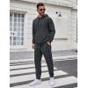 imageCOOFANDY Mens Tracksuit 2 Piece Set Hoodie Sweatsuits Athletic Jogging Suits Casual Sports OutfitsDark Grey