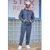 imageCOOFANDY Mens Tracksuit 2 Piece Set Hoodie Sweatsuits Athletic Jogging Suits Casual Sports OutfitsDenim Blue