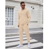 imageCOOFANDY Mens Tracksuit 2 Piece Set Hoodie Sweatsuits Athletic Jogging Suits Casual Sports OutfitsKhaki