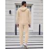 imageCOOFANDY Mens Tracksuit 2 Piece Set Hoodie Sweatsuits Athletic Jogging Suits Casual Sports OutfitsKhaki