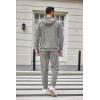 imageCOOFANDY Mens Tracksuit 2 Piece Set Hoodie Sweatsuits Athletic Jogging Suits Casual Sports OutfitsLight Grey